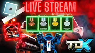 #ROBLOX #tdx 🔴LIVE STREAM🔴TOWER DEFENSE X! (TDX) ON THE GRIND FOR MEDALS!