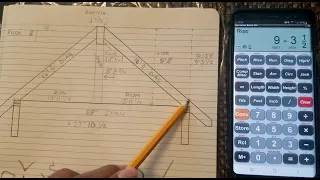 Como hacer un techo de 2 aguas o 2 caídas en la calculadora máster pro.