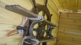 СДЕЛАЙ САМ.ШТУРВАЛ СВОИМИ РУКАМИ- ПОЛКА - ЧАСЫ.Полезная самоделка.THE WHEEL - SHELF - CLOCK.