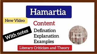 Hamartia (Literary Criticism and Theory) Aristotle #englishliterature