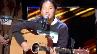 Lee Sung Eun Singing 'Honey' And Received Praise By JYP! 《KPOP STAR 6》 EP05