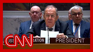 Russian foreign minister makes controversial UN appearance
