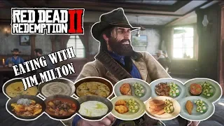 Red Dead Redemption 2 - Eating with Jim Milton, food & saloons.