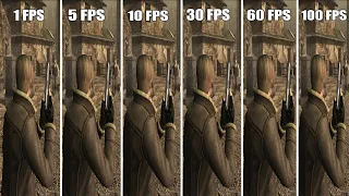 RE4 FPS COMPARISON 1 VS 5 VS 10 VS 30 VS 60 VS 100