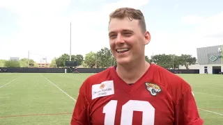 Full interview: QB Mac Jones grateful for fresh start, happy to see familiar faces in Jacksonville