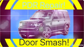 PDR in East Yorkshire - Land Rover Deep Door Dent!