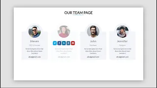 How To Create Responsive Our Team Section Using Html Css | Our Team Page Using Html Css