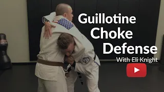 💢How To Escape A Standing Guillotine Choke | BJJ For Beginners with Eli Knight