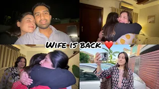 WIFE IS BACK | REUNITED AFTER ONE MONTH ❤️😭 | VLOG 440