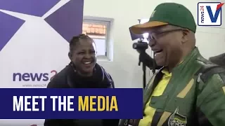 WATCH: Jacob Zuma visits News24 studio at Policy Conference