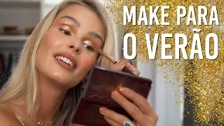 MAKE DOURADA PARA O VERÃO