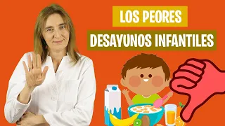 Los PEORES ALIMENTOS para el DESAYUNO INFANTIL | Desayunos poco saludables | Nutrición infantil