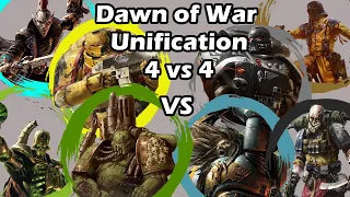 Dawn of War Unification: 4 vs 4 Raven Guard, Space Wolves, Shogun, SL, IF, DG, Harlequins, Necrons