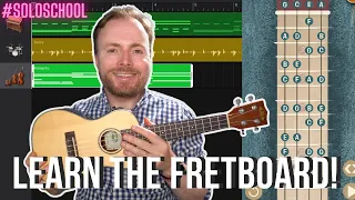 How to solo up and down the ENTIRE ukulele fretboard!