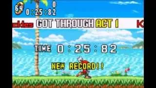 Sonic Advance - Neo Green Hill 1 Knuckles: 0:25:82 (Speed Run)