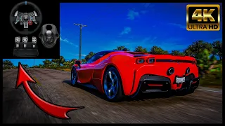 Ferrari SF90 Stradale - Forza Horizon 5  | Logitech G29 + Shifter Gameplay | 4K