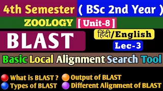 BSc 4th Sem//BLAST/Basic Local Alignment Search Tool//BLAST in Hindi//Types of BLAST//What is BLAST