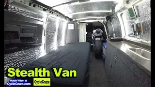 Ultimate DIY Budget Camper Van Conversion with Motorcycle Inside