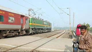 Rarest Captured Wag9 Lead Puri-kamakhaya Express Dangerous & Furious Moving Out At Railgate
