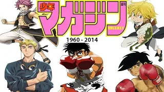 Evolution of Weekly Shōnen Magazine (1960-2014) by Anime Openings