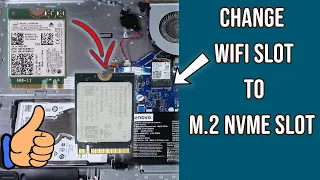 Convert WiFi Slot to M.2 NVMe SSD Slot!