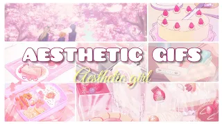 Aesthetic Anime Gifs -- Soft pink 🌸🦋#Shorts