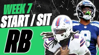 2023 Fantasy Football - MUST Start or Sit Week 7 Running Backs - Every Match Up!!!