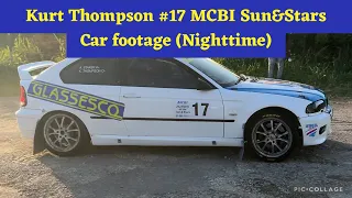 2023 Barbados MCBI Sun&Stars Rally Kurt Thompson #17 car footage.