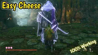 Sekiro - Fastest and Best Trick to CHEESE Corrupted Monk without Snap Seeds - patch 1.06