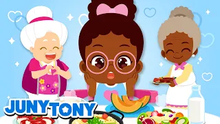 I Love My Grandma 💕 | She Says I Eat Too Little! | Family Songs for Children | Kids Songs | JunyTony