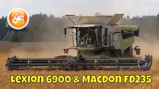 Harvest 2023 | Claas Lexion 6900 combine & MacDon FD235 header