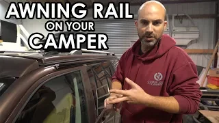 HOW TO FIT AN AWNING RAIL ON A CAMPER VAN, fitting Vamoose C-channel awning rail.