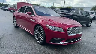 2020 Lincoln Continental Reserve Sedan Red