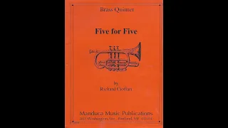 Five for Five for Brass Quintet by Richard Cioffari