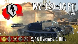 WZ-120-1G FT  |  5,5K Damage 5 Kills  |  WoT Blitz Replays