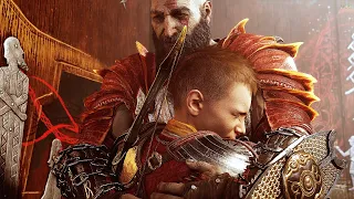 God of War Ragnarok - Kratos Crying as He Becomes The God of Peace, The All Father
