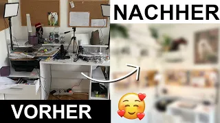 Komplette Schreibtisch Veränderung / Mehr Platz für Kreativität & Lernen  / Aesthetic Ikea Desk Tour