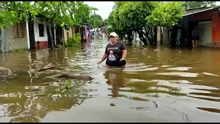 20 familias damnificadas por desbordamiento de ríos en El Bagre - Teleantioquia Noticias