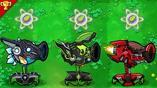 Plants vs Zombies : Transformer Peashooter Full Power ( Blue, Green, Red )