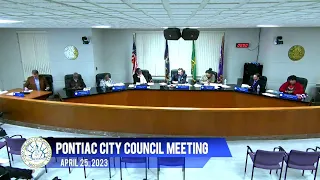 Pontiac City Council Meeting 4-25-2023