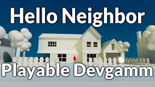 Playing The Devgamm | Hello Neighbor Fangame