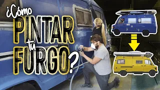 ¿cómo PINTAR una furgoneta BARATO? | CAMPERIZACIÓN #22 I Furgoneta MB 210D