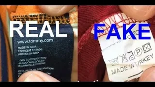 Real vs. Fake Tommy Hilfiger polo. How to spot fake Tommy.