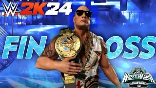 THE ROCK WRESTLEMANIA XL ATTIRES W/FINAL BOSS ENTRANCE | WWE 2K24 COMMUNITY CREATIONS