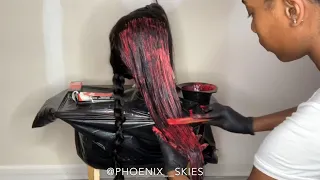 HOW TO DYE HAIR RED WITHOUT BLEACH|BEGINNER FRIENDLY