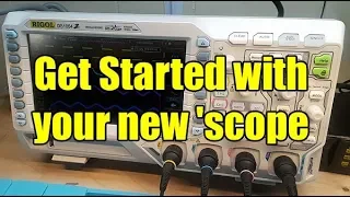 How to set up a new oscilloscope and create sine waves from an Arduino