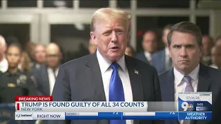 Former President Donald Trump guilty of 34 counts