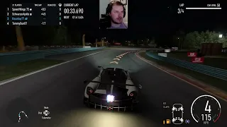 Pagani Huayra Active Aero and Flames at Night! R Class Multiplayer (Forza Motorsport)