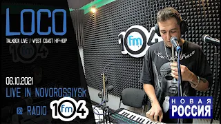 @RussianLoco #talkbox live on Radio 104FM