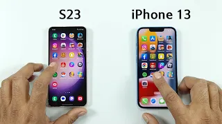 Samsung S23 vs iPhone 13 | SPEED TEST